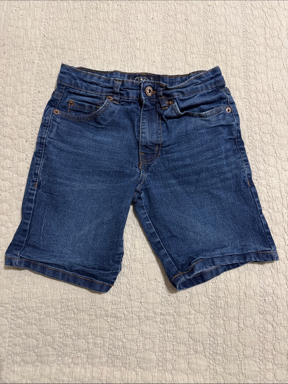 Lucky Brand Boys Dark Blue Denim Shorts